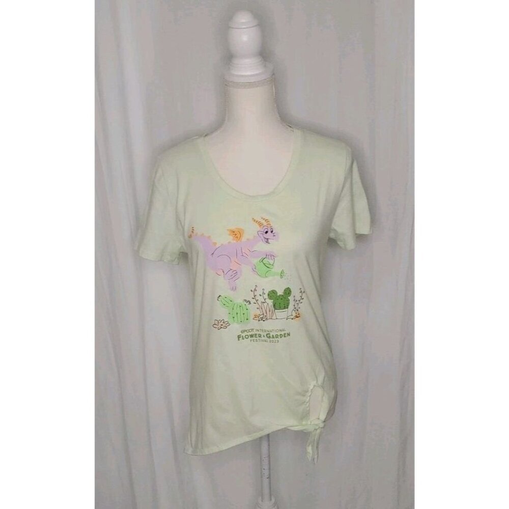 Disney Figment Epcot Flower & Garden Festival 2023 Mint Green Side Tie Sz. M